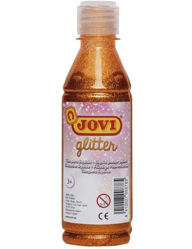 TÉMPERA GLITTER NARANJA 250ML JOVI **PRECIO LIQUIDACIÓN