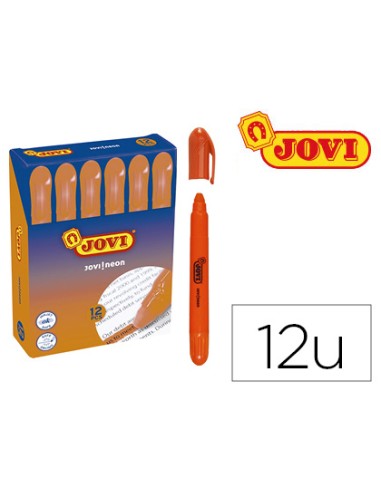 MARCADOR DE CERA FLUORESCENTE GEL NARANJA JOVI