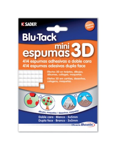 BLISTER MINI ESPUMAS ADHESIVAS DOBLE CARA 3D SADER