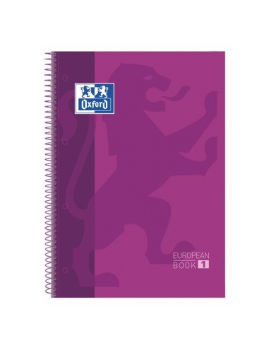 CUADERNO EBOOK1 A4+ 80H 5x5 TE MORADO OXFORD