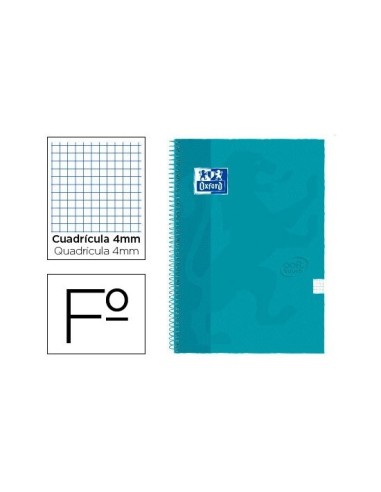 CUADERNO OXFORD 80H 90GR 4x4 AQUA SOFT TOUCH