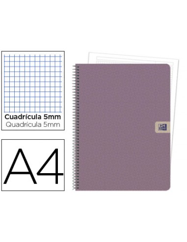 CUADERNO OXFORD NATURE A4+ 80H 90GR 5X5 ***LIQUIDACIÓN