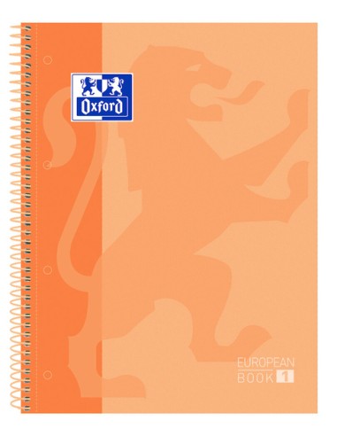 CUADERNO OXFORD EBOOK1 80H A4 MELOCOTÓN TE 5X5