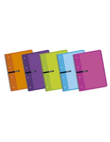 CUADERNO ENRI A4+ 80H CUADRICULA 5x5 60GR