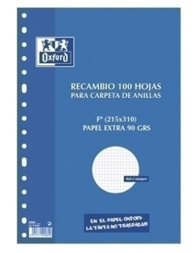 RECAMBIO OXFORD FOLIO 100H 16T 4x4