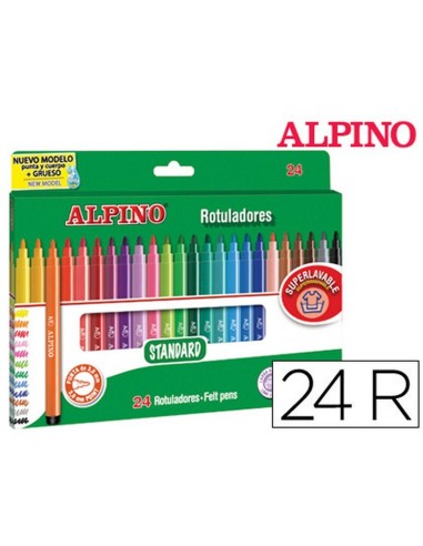 ESTUCHE 24 ROTULADORES ALPINO ESTANDARD