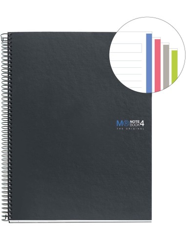 LIBRETA NOTE BOOK4 A5 160H HOTIZONTAL MIQUELRIUS