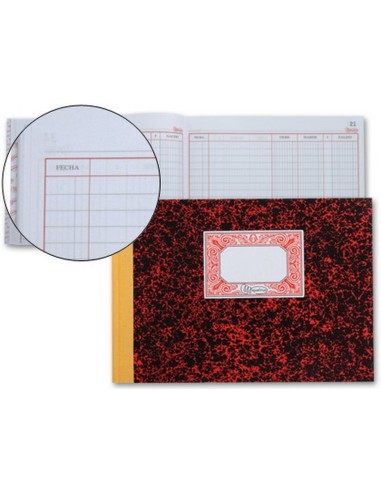 CUADERNO CARTONE CUARTILLA APAISADO CTAS CTES MIQUELRIUS