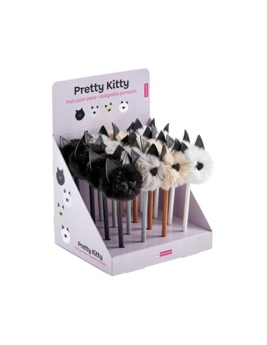 BOLIGRAFO PRETTY KITTY POMPON B2FUN MIQUELRIUS