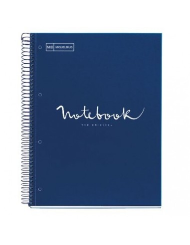 LIBRETA NOTEBOOK 90GR 80H DIN A4 AZUL MARINO MIQUELRIUS