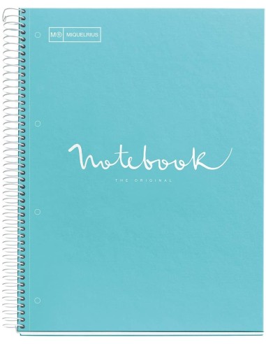 LIBRETA NOTEBOOK 90GR 80H DIN A4 AZUL CIELO MIQUELRIUS