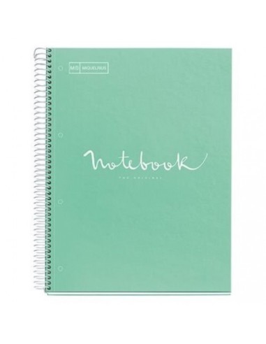 LIBRETA NOTEBOOK 90GR 80H DIN A4 MENTA MIQUELRIUS