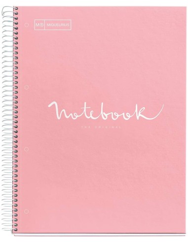 LIBRETA NOTEBOOK 90GR 80H DIN A4 ROSA MIQUELRIUS