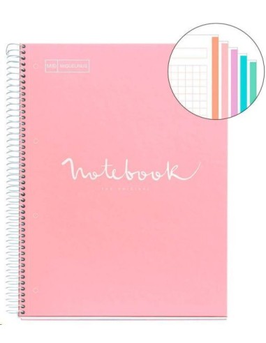 LIBRETA EMOTIONS MIQUELRIUS A4 120 HOJAS 90GR ROSA