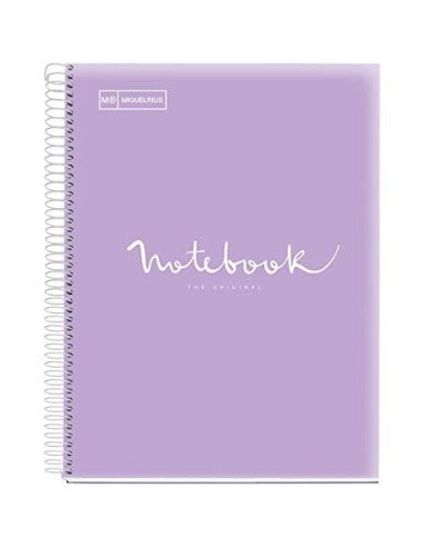 LIBRETA EMOTIONS MIQUELRIUS A4 120 HOJAS 90GR LAVANDA