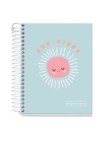 CUADERNO DIN A6 70GR 140H HORZONTAL SUN VIBES MIQUELRIUS