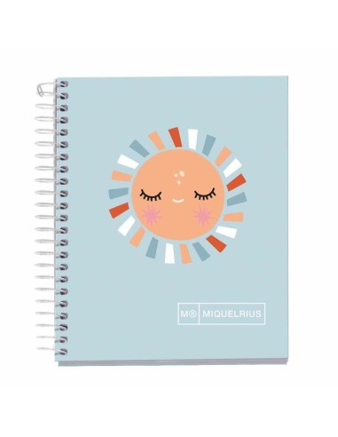 CUADERNO DIN A7 70GR 100H HORZONTAL SUN VIBES MIQUELRIUS