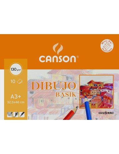 PAPEL DIBUJO BASIK CANSON 32,5 x 46, P.10