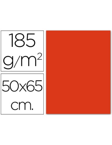 CARTULINA CANSON IRIS 50x65 185GR TOMATE