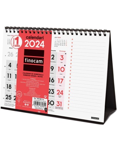 CALENDARIO SOBREM Nº GRANDES + NOTAS 2024 CAT FINOCA *LIQUID