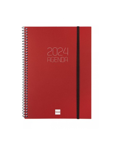 AGENDA ESP OPAQUE E10C SVV CAT 2024 ROJO FINOCAM **LIQUIDACI