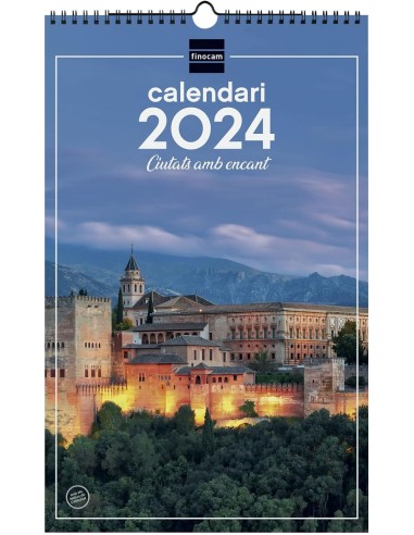 CALENDARIO PARED ESP ESCR CIUDADES 2024 CAT FINOCAM *LIQUIDA