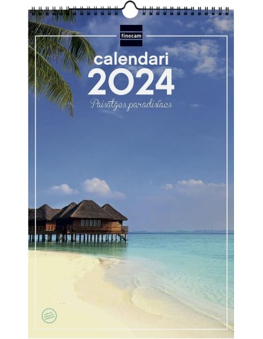 CALENDARIO PARED ESP ESCR PARADISO 2024 CAT FINOCAM *LIQUIDA