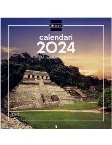 CALENDARIO PARED ESCRIBIR 30x30 MARAV.MUNDO CAT FINOCAM *LIQ