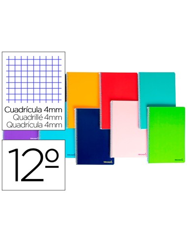 BLOC ESPIRAL LIDERPAPEL 12º 80h 60GR