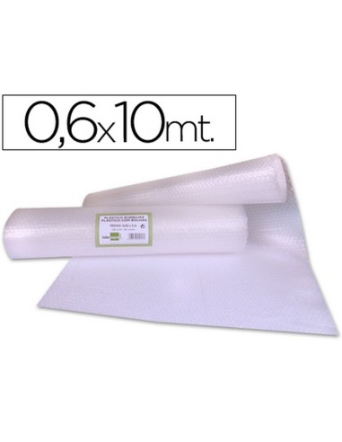 ROLLO PLÁSTICO BURBUJAS LIDERPAPEL 0,60x10MT