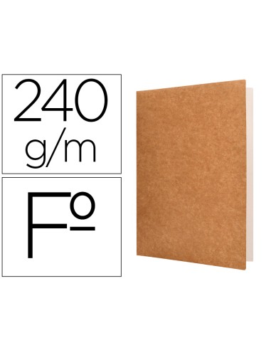 SUBCARPETA LIDERPAPEL FOLIO KRAFT BICOLOR 240GR