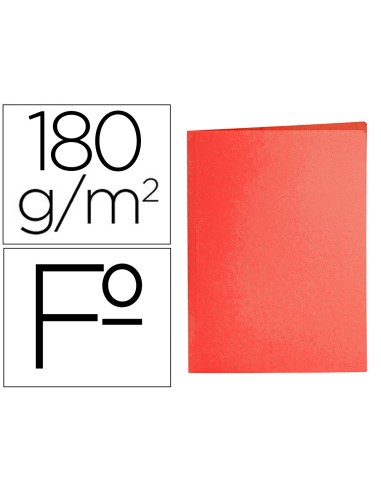 SUBCARPETA LIDERPAPEL FOLIO 180GR COLOR ROJO