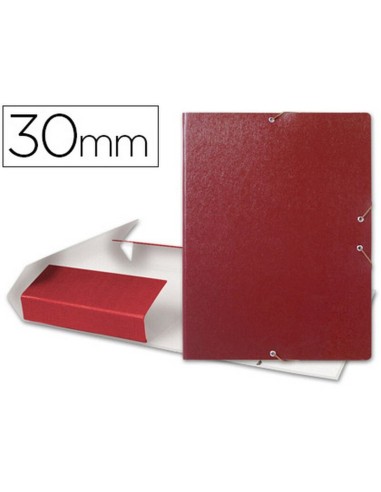 CARPETA PROYECTOS LIDERPAPEL FOLIO 30 MM ROJA