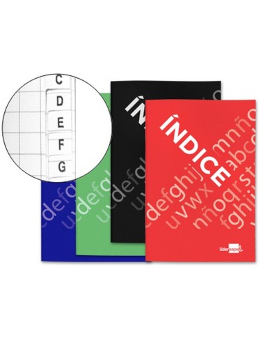 CUADERNO GRAPADO INDEX LIDERPAPEL 24H