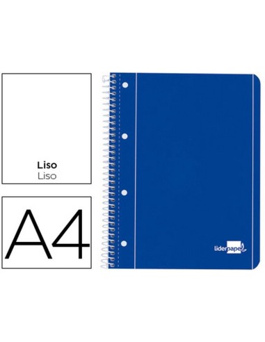 LIBRETA LIDERPAPEL LISA A4 ESPIRAL