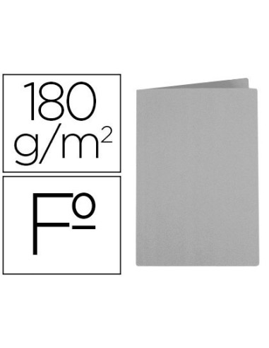 SUBCARPETA FOLIO GRIS 180GR LIDERPAPEL