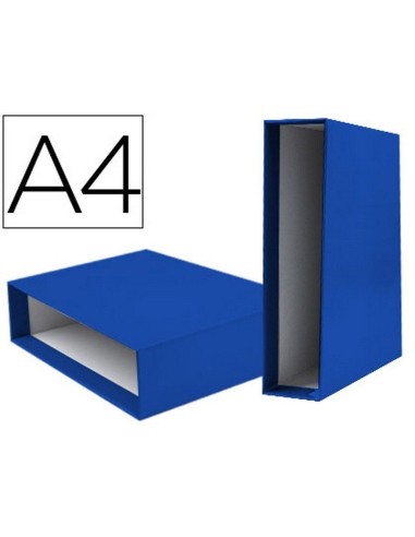 CAJA ARCHIVADOR LIDERPAPEL A4 82MM AZUL