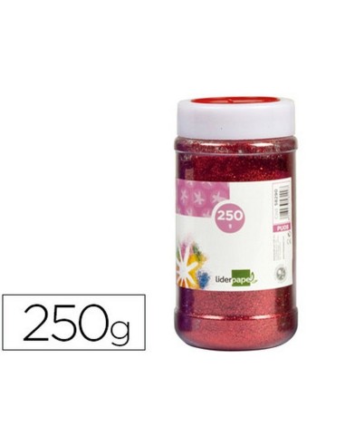 PURPURINA LIDERPAPEL 250GR COLOR ROJO