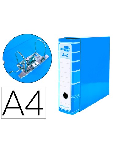 ARCHIVADOR FILING SYSTEM A4 AZUL CLARO CON CAJA S/R LIDERPAP