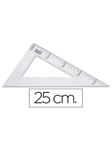 CARTABON PLASTICO CRISTAL 25CM LIDERPAPEL