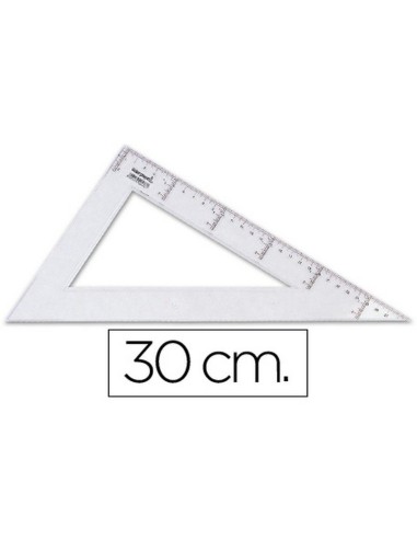 CARTABON LIDERPAPEL 30CM PLASTICO CRISTAL