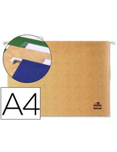 CARPETA COLGANTE LIDERPAPEL A4 KRAFT P.10