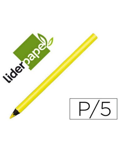 LAPIZ JUMBO AMARILLO FLUOR. LIDERPAPEL