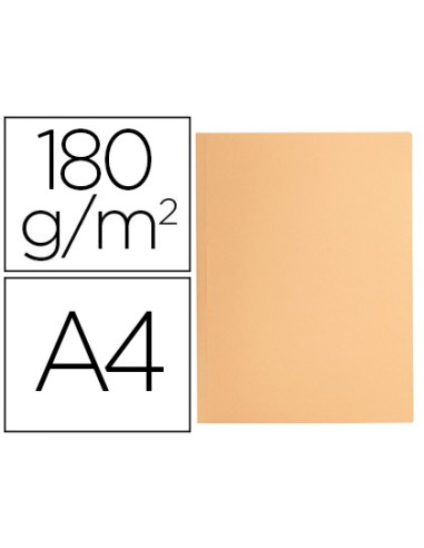 SUBCARPETA DIN A4 180GR LIDERPAPEL NARANJA PASTEL