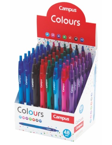 BOLIGRAFO CAMPLUS GRIP COLOURS 0.7