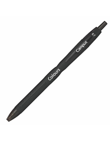 BOLIGRAFO CAMPLUS GRIP COLOURS NEGRO 0.7