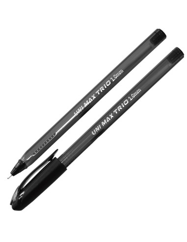 BOLIGRAFO PLUS OFFICE TRIO NEGRO 1.0MM