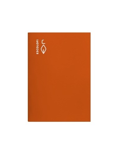 LIBRETA GRAPADA FOLIO MONTESSORI 3,5 MARGEN 50H NARANJA ESCO