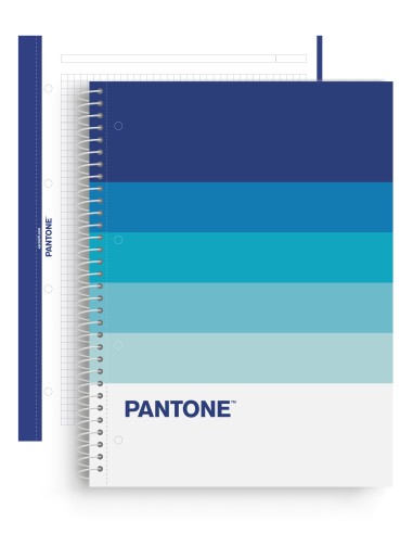 LIBRETA NOTEBOOK PANTONE CALM AZUL 5x5 ESCOLOFI