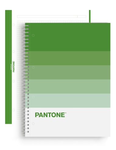 LIBRETA NOTEBOOK PANTONE NATURE VERDE 5x5 ESCOLOFI